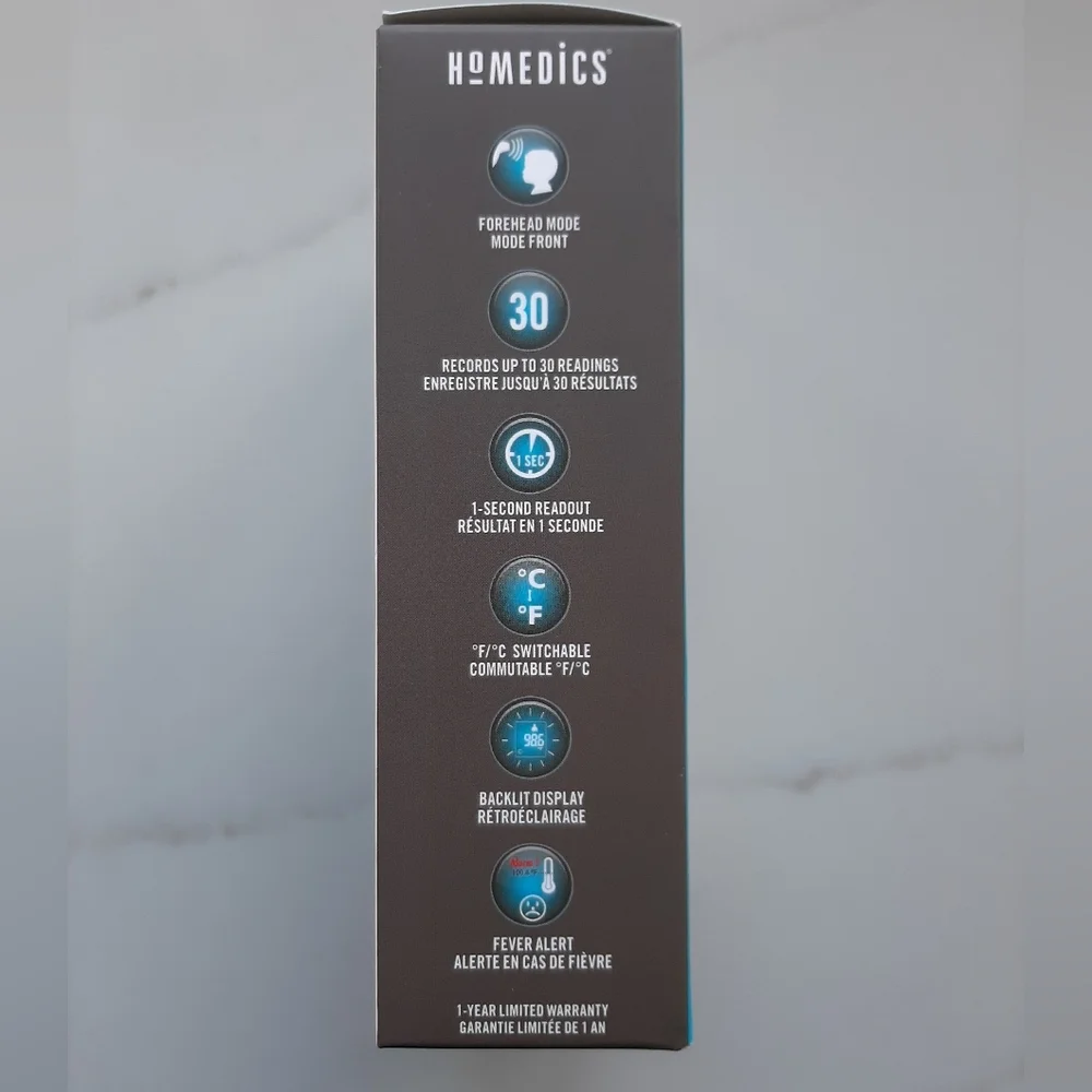 New HoMedics No Touch Infrared Thermometer - Picture 5 of 8